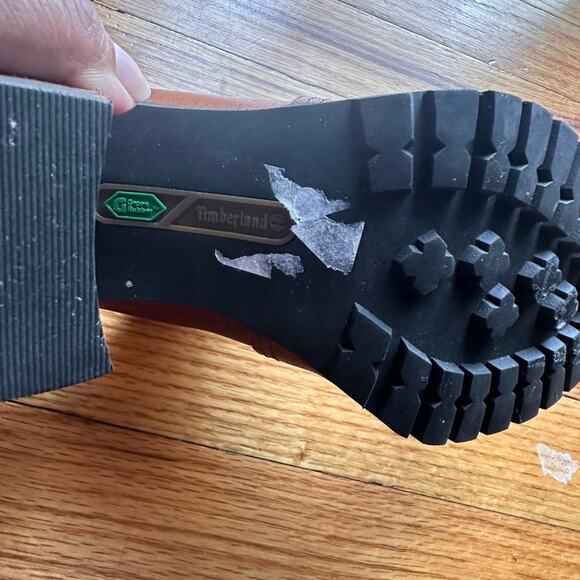 Timberland Swazey Brown Leather Heeled Mules/Clogs – Size 6 - Picture 10 of 10